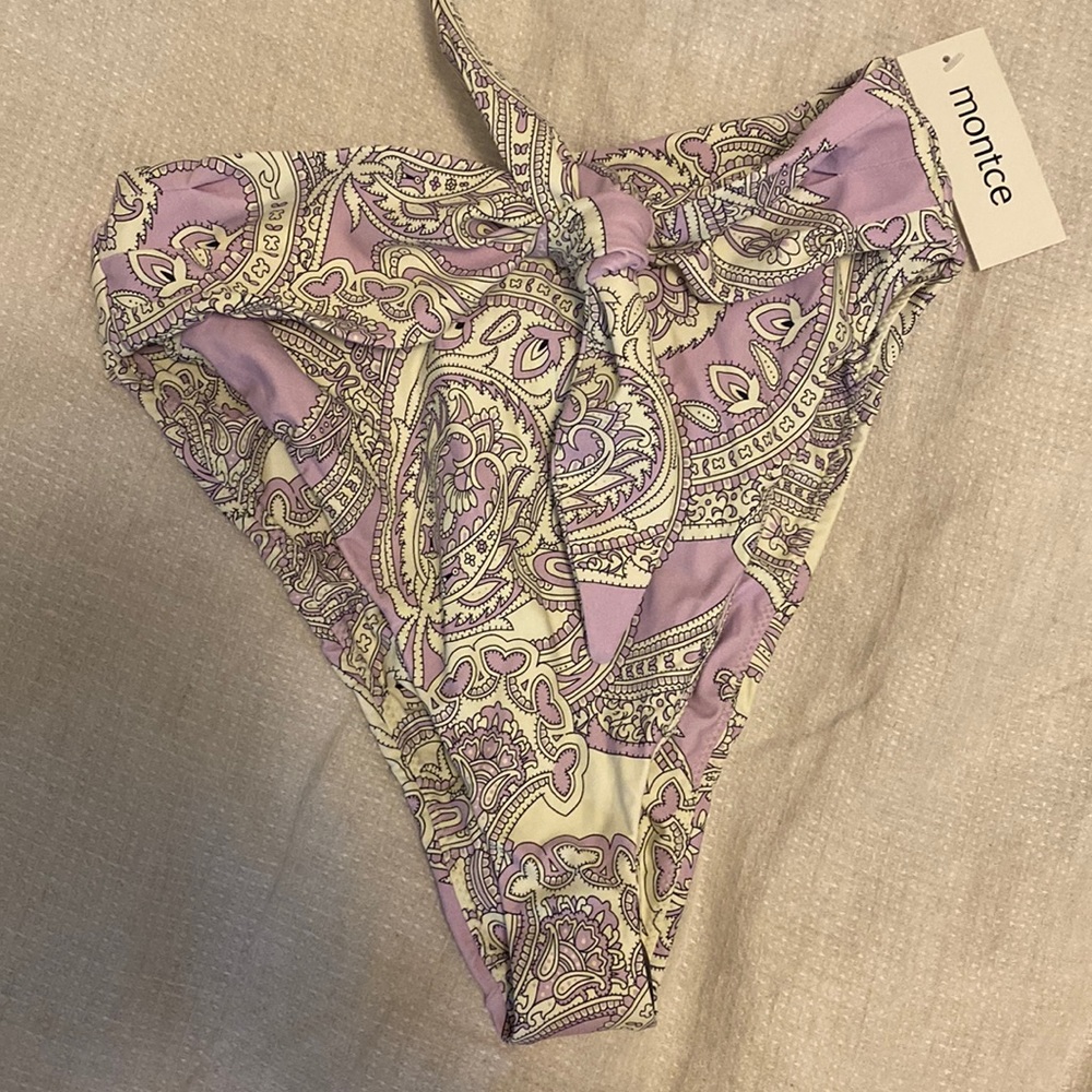 Montce high waisted bikini bottom